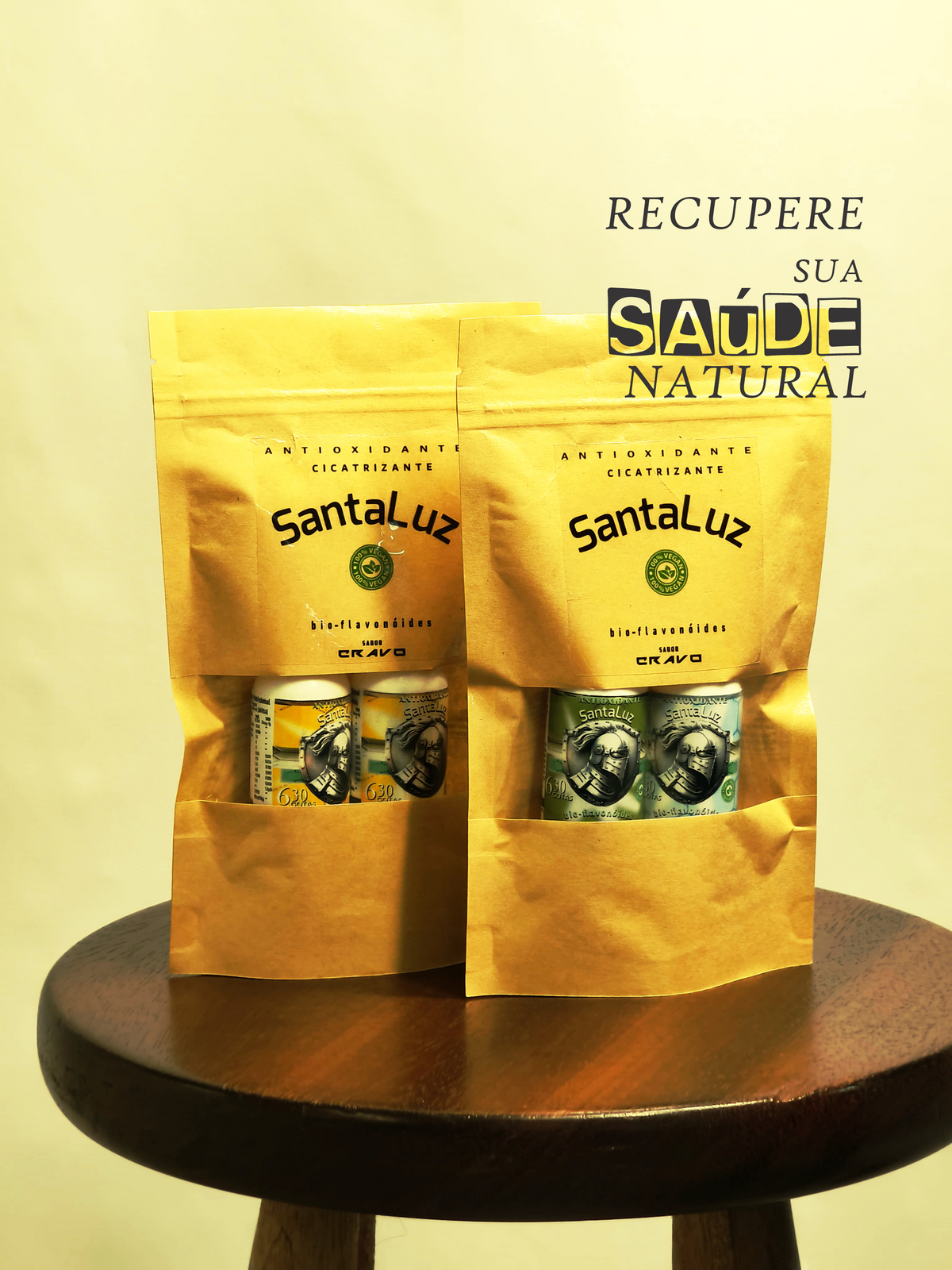 KIT No 4 - 04 AMPOLAS : 2520 gotas CICATRIZANTE IMUNOLÓGICO SANTALUZ sabor CANELA