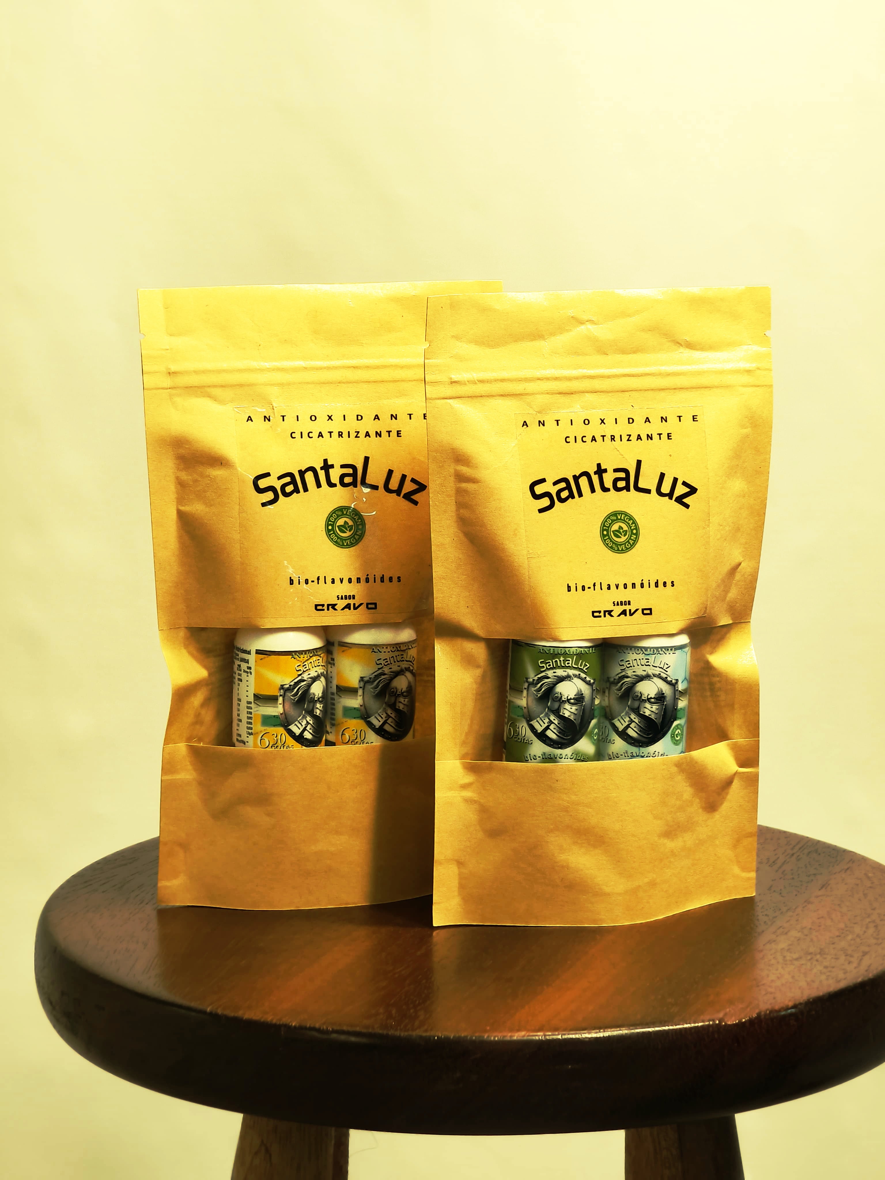 KIT No 4 - 04 AMPOLAS : 2520 gotas CICATRIZANTE IMUNOLÓGICO SANTALUZ sabor CRAVO